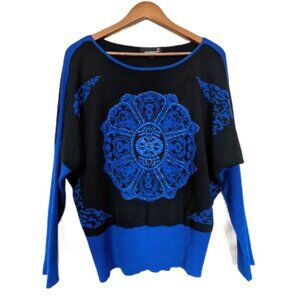 2/$22 +$9.99 Ship Laura Dolman Sleeves Sweater with Rhinestones Details size XLP